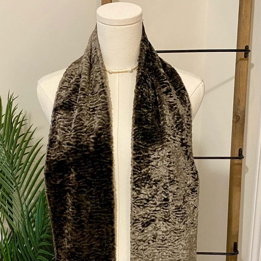 Elegant Long Rich Brown Scarf by Josef